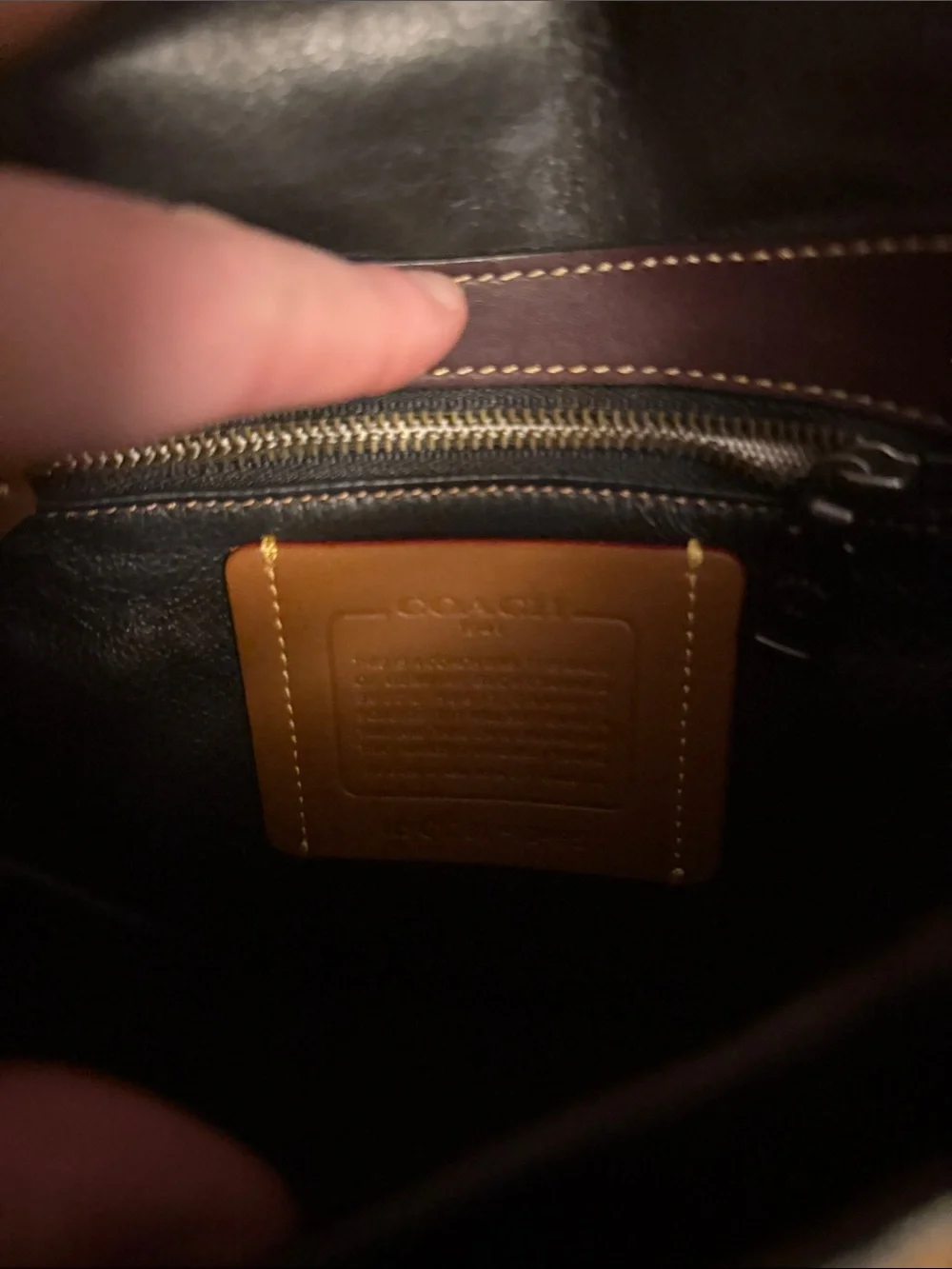 Coach Colorblock Suede & Leather Turn lock saddlebag  without strap